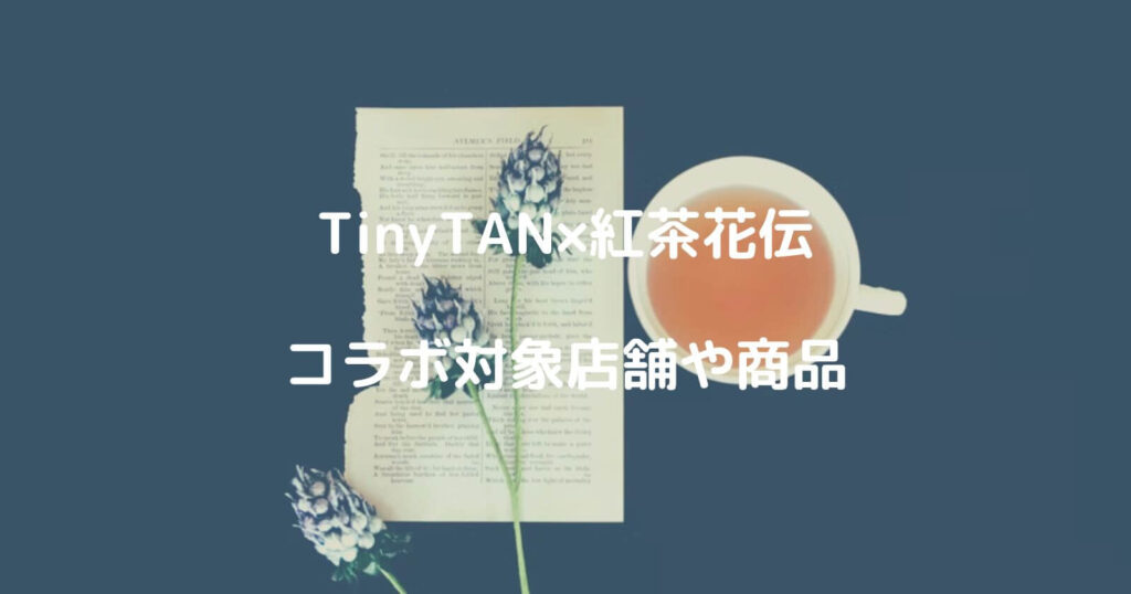 タイニータン(TinyTAN)×紅茶花伝の対象店舗やコンビニ